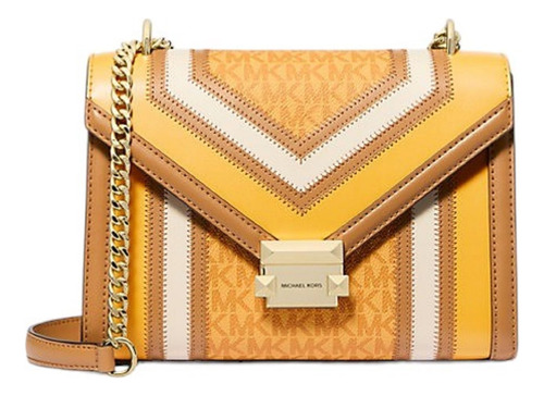 Bandolera Michael Kors Whitney Medium Con Bloques De Color D