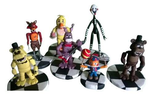  Porcelana Fria X 8 Muñecos Five Nights At Freddy's