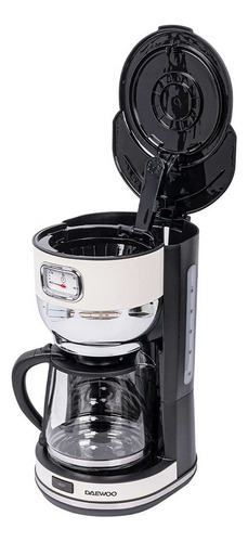 Cafetera Automática Daewoo 10tzas + Tostador De Pan Color Negro/blanco