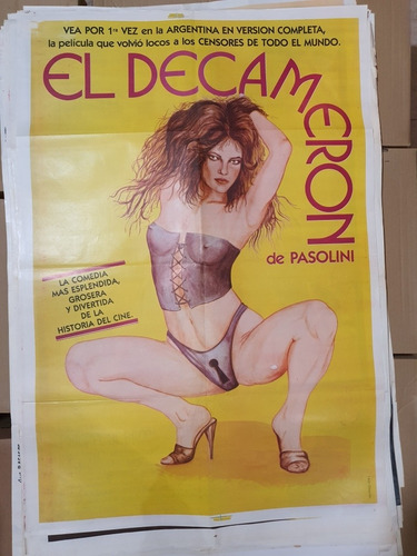 Afiche De Cine Original-el Decameron-pasolini- 1917