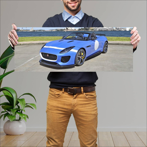 Cuadro 30x80cm Auto 2015 Jaguar F Type Project 7 373