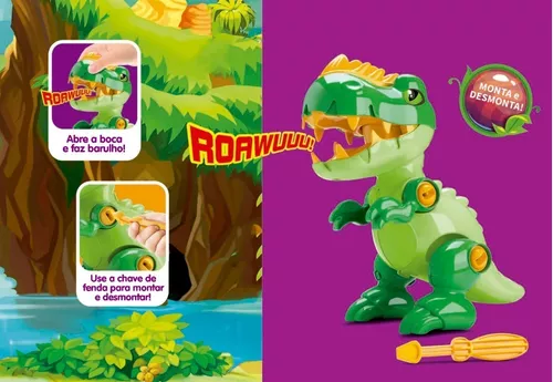 Dinossauro Tchuco Rex Monta e Desmonta Sortido - 0251 - Samba Toys - Dorémi  Brinquedos