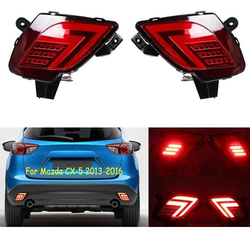 Par De Luces Led Freno Parachoques Trasero Para Mazda Cx-5