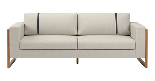 Sofá Living 4 Lugares Lin 230cm No Linho Várias Cores