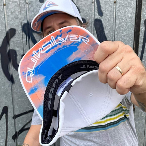 Boné Quiksilver Gradient Type New Wave White M Aba Confort