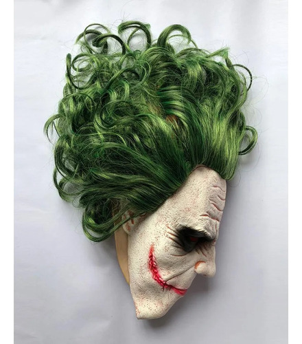 Máscara Joker Guasón De Látex Halloween Cosplay Heath Ledger