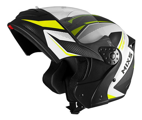Capacete Mixs Gladiator Neo Brilhante Moto Robocop Cor Amarelo Tamanho do capacete 60