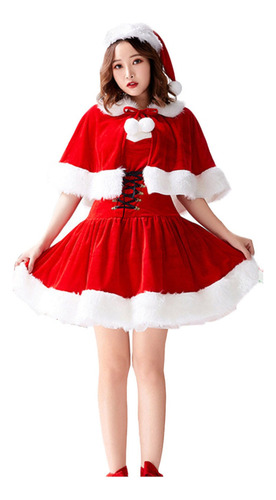 Vestido Feminino Fantasia De Cosplay De Papai Noel Fantasia