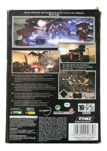 Videojuego Pc Warhammer 40000 Dawn Of War Original Fisico (Usado)