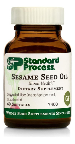 Aceite De Semilla De Sésamo Standard Process 60 Softgel