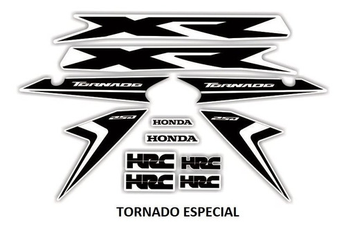 Calcos Honda Xr 250 Tornado Año 2018 - 2020
