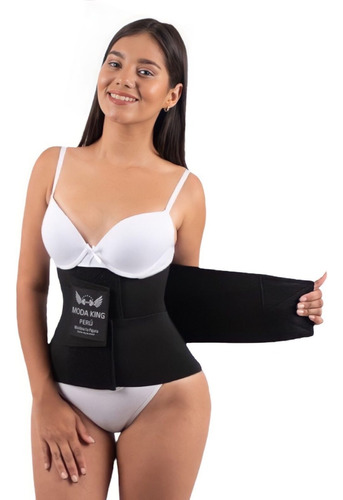 Faja Reductora Modeladora Reloj De Arena Moda King Original Negro Xl