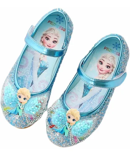 Sapatilha Frozen Infantil Sapato Princesa Brilho Festa