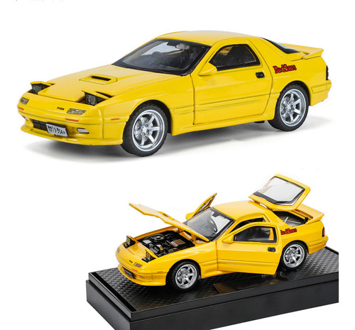 Mazda Rx7 Fc Miniatura Metal Coche Con Luces Y Sonido 1/32