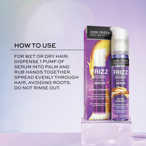 Suero Capilar Anti Frizz John Frieda, Viaje, 0.34 Oz/pack De