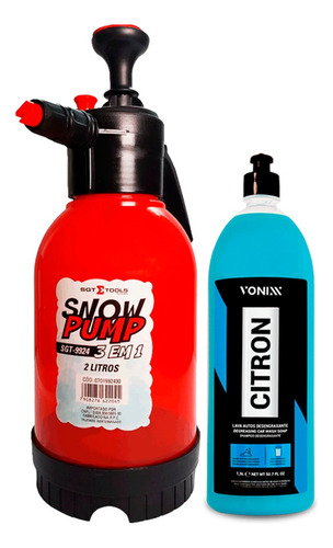 Kit Sgt Pulverizador Snow Pump 2l Vonixx + Citron 1,5l