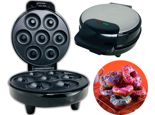 Máquina Elétrica De Fazer Bolo Rosquinhas Donuts- 220v/1000w Cor Preto 220V