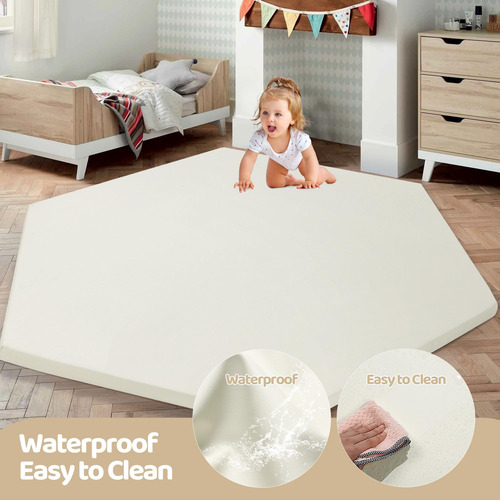 Hombys Memory Foam Hexagon Playpen Mat Para Bebés 6-12 Meses