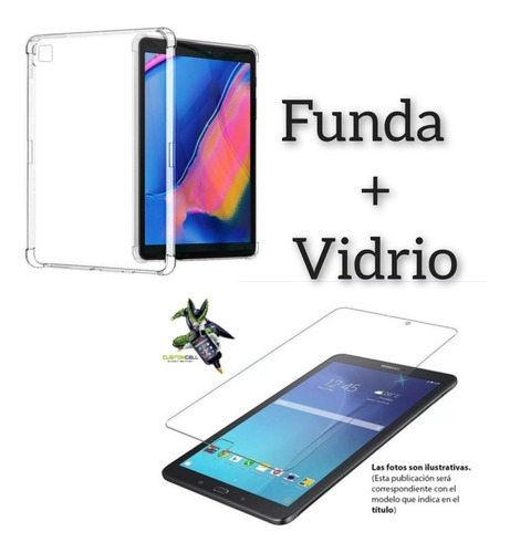 Combo Funda Tpu Samsung Tab A 8.0 T290 + Vidrio Full