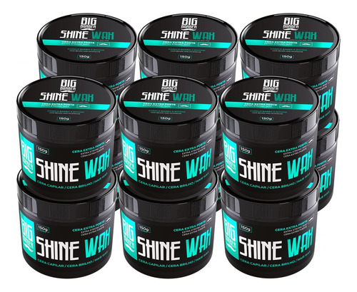 Cera Modeladora Shine Wax Big Barber 150g Extra Forte 12 Und
