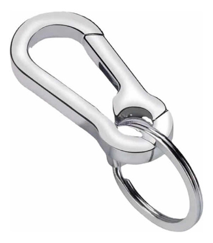Llavero Gancho Hook Premium Con Aro Espiral Cromo P/ Llaves