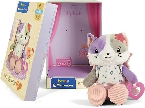 Peluche Apego Baby Clementoni Estimulacion Infantil Color Gatito