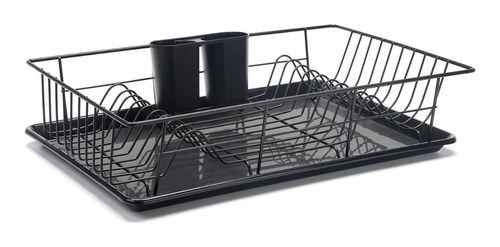 Imagen 5 de 9 de Escurridor Seca Platos Acero Cocina Cubiertos Secador Grande
