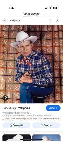 Revolver De Juguete Gene Autry A Cebitas Envío Gratis!! Negro (Usado)