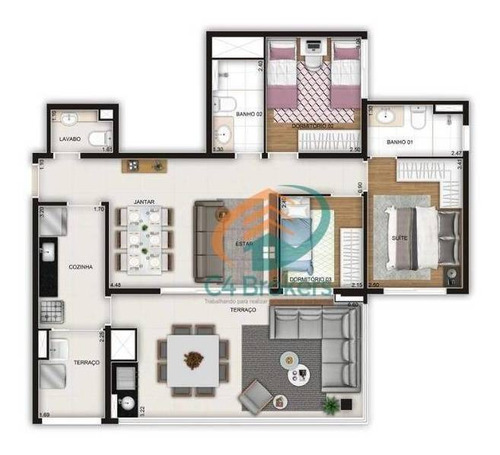 Imagem 27 de 30 de Apartamento Com 3 Dormitórios À Venda, 94 M² Por R$ 950.000,00 - Chácara Santo Antônio (zona Leste) - São Paulo/sp - Ap2188