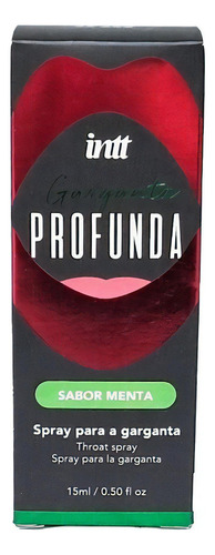 Garganta Profunda Intt Fresa o Menta Spray Anestésico Sabor Menta