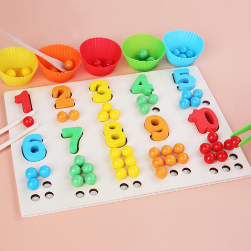 General Juego De Cuentas De Tablero De Madera, Rompecabezas