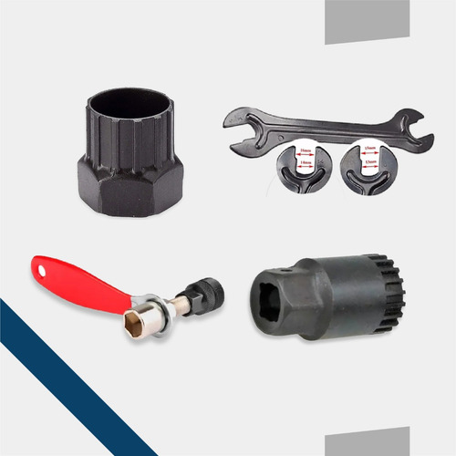 Kit Basico Herramientas Bicicleta Extractores Llave Conos