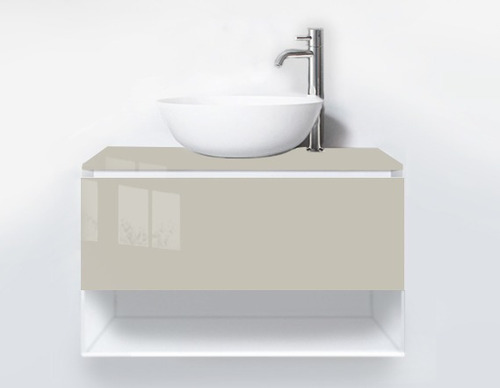 Mueble De Baño Colgante 90x45 Color Beige