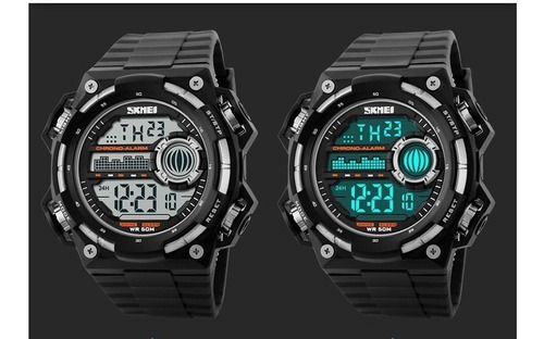 Relógio Masculino Skmei Digital Original 1115 Preto E Prata