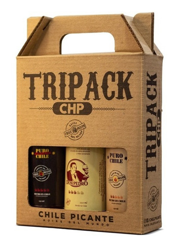 Tripack Chile Picante Salsas Ají Cacho De Cabra Gourmet 