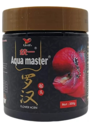 Alimento Especial Para Flower Horn Aquamaster De 200 Gr  