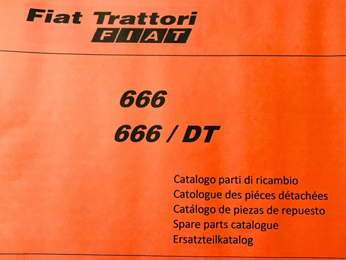 Alto Fiat Hesston 666 Dt & Alto Liquidación Rueda Tractor Partes Libro Manual 
