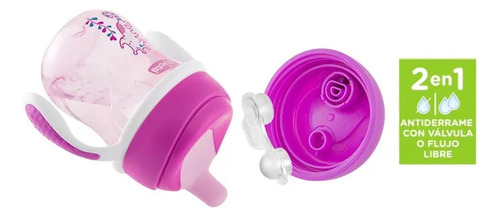 Pack 2 Vasos De Transición Chicco Anticólicos 6m+ Rosa 200ml