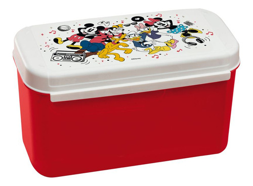 Tupperware Visual Box Mini Retangular Alto 2,6l | Armazenar Cor Mickey & Seus Amigos