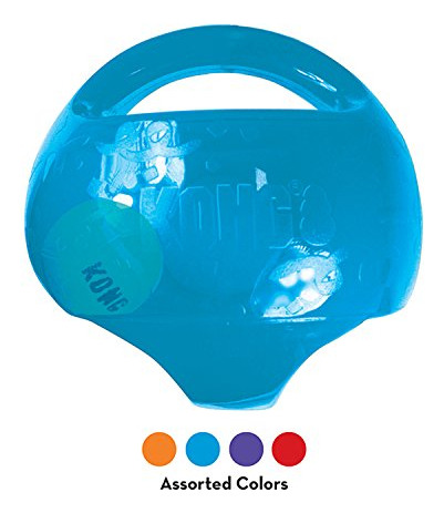 Pelota Dog Toy Kong Jumbler Con Pelota De Tenis Y Chirriador