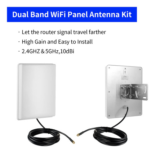 Antena De Panel Direccional De Largo Alcance De 15 Dbi Con D