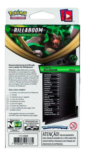 Card Game Pokémon Tcg Starter Deck Espada Escudo Rillaboom