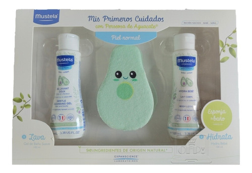 Kit Mis Primeros Cuidados Mustela Bebé Baby Aguacate 