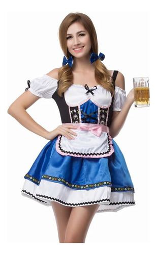 Disfraz De Heidi Moza Cervecera Alemana De Baviera Para Ad