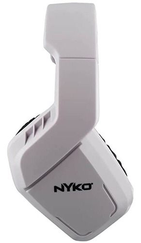 Headset Gamer Np5 4500 40mm Plug P2 3.5mm Nyko Ps4 Ps5 Pc Cor Branco Cor Da Luz Sem Luz