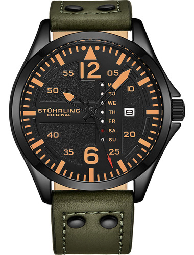 Reloj Original De Acero Inoxidable Deportivo Aviador Analog