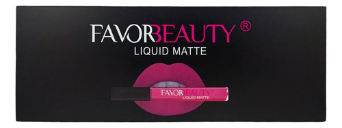 24pz Favorbeauty Labial Mate Con Delineador Tonos Con Lápiz Color Diferentes