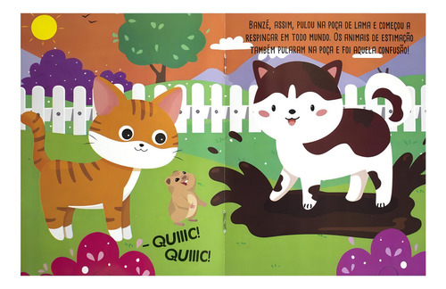 Meu LIVRO-Box com Quebra-cabeça: Animais de Estimação, de Brijbasi Art Press. Editorial Happy Books, capa mole em português, 2022