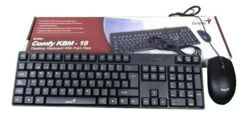 Combo Mouse Y Teclado Genius Comfy Kbm-18 Alambrico