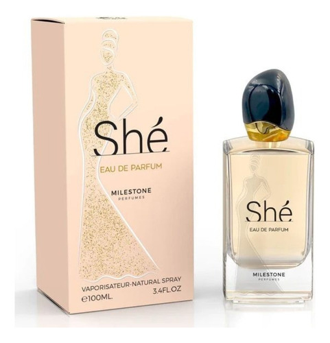 Perfume Edp De She By Milestone Para Mujer, 3.4 Oz/100 Ml